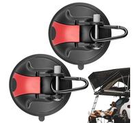 Generisch Ganchos con ventosa para exteriores, ventosas para ventanas, resistentes, 2 ganchos grandes con ventosa al vacío, correas tensoras para toldo lateral de coche, barco, trampa de camping