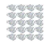 Generisch Ganchos de luz para terraza, 20 unidades, montaje atornillable, ganchos de rosca para iluminación navideña, para caminos, patios, jardines, caminos, terrazas, balcones, jardinería, porches y