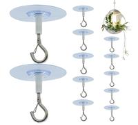 Generisch Ganchos de techo autoadhesivos, ganchos de techo para pegar, 12 unidades para colgar en el techo, ganchos adhesivos para, campanillas de viento, linternas, decoración de techo