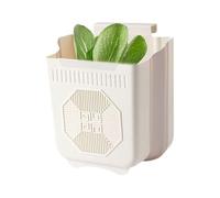 Generisch Garbage Can Cabinet, Foldable Hangable Trash Can, Space Saving Wall Bin 22x21x12cm, Compact Design for Countertops, Bathroom, RV, Bedroom, Kitchen Use Camping