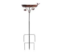 Generisch Garden Bird Bath, Standing Bird, Classic Style Backyard Charm Eco Friendly Wildlife Attraction Portable Setup Weatherproof Finish, Water Feeder for Patio, Garden, Backyard