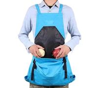 Generisch Gardening Apron, Waterproof Harvest Apron, 21 x 34 pulgadas Sturdy Adjustable Picking Pouch Garden Tools for Men & Women, Farmers, Gardeners, Greenhouse and Vegetables, azul, Siehe