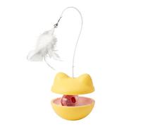 Generisch Gato Teaser Toy - Interactive Cat Teaser and Feeder, 4.53x4.92 inch Treat Dispensing Enrichment | Wobble Indoor Puzzle Toy | for Mental Estimulación Boredom Home Apartment Living Room
