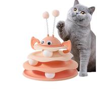 Generisch Gato Tower Track Toy, mesa de 3 niveles interactiva, juego de interior para gatos y , ideal para autoentretenimiento, caza, ejercicio y actividades de enriquecimiento de