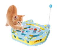 Generisch Gatos Puzzle Box | con bolas de timbre y teaser - interactivo para gatos | para zona de juego Apartamento Entrenamiento conductual solo después de comer en casa