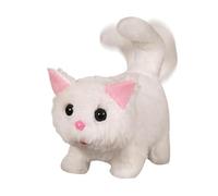 Generisch Gatto Giocattolo per Bambini di Gatto Peluche Elettronico da Passeggio Cammina al Guinzaglio, Elettronico Che Lecca, Giocattoli Interattivi Realistici per Bambini