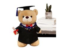 Generisch GCute Home Decor with Diploma Throw for Birthday | Raduation Bear Plush Doll, Graduation Bear Stuffed Animal Soft Plush Toy | Cute Graduation Bear Plush Toy Small Graduation Bear Plush