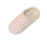 Generisch Gestreamter - Pantuflas de invierno para hombre y mujer con comodidad cálida para horas acogedoras en tu propia casa, Rosa., 40 EU