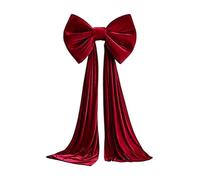Generisch Giant Bow for Door Velvet Holiday Festival Ornaments | Decoración de árbol de Navidad con arco para fiestas de Año Nuevo Fireplace Stair Door Window Front Door Living Room
