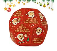 Generisch Gift Exchange Dice Dice Stocking | 7,6 x 7,6 cm Holiday Party ice for Christmas Fun - Santa Family Game | Dices for Game - Funny Group Activity Festive Night Play