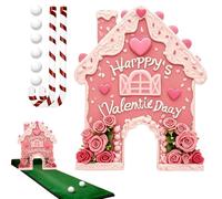 Generisch Gingerbread Golf Game Set - Valentine's & Holiday Putting Toy with Candy Cane Clubs and Balls for Indoor Fun, Family Games, Home, Living Room, Birthday Or Party Night