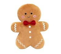 Generisch Gingerbread Man - Plush, 14.96in Plush Toy Soft and Cuddly Sofa Cushion and Holiday Decor Christmas Throw Pillow, Festive Plushes Companion for Living Room, Nursery, Home, Car, Birthdays