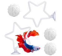 Generisch Giocattoli Per Betta, Anello Interattivo Di Esercizio In 2 Pezzi | Set Di Cerchi Da Allenamento E Gioco In Acquario,Per Habitat, Allevatori Principianti, Gioco, Addestramento, Nuoto,