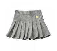 Generisch Girl Skorts Skirts for Girls Flared Plain Pleated Skater Skirt Sport Skirt with Shorts Weihnachtswerkstatt, gris, 5-6 años