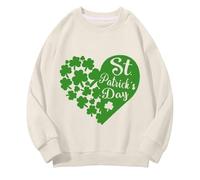 Generisch Girls and Boys Round Neck Sweatshirts Spring and Autumn St Day Middle and Large Children's Sweatshirts Retro Personality 2D Printing Children's Casual Sweatshirt Pullover Größe 92 Mädchen