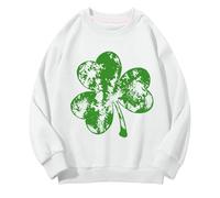 Generisch Girls and Boys Round Neck Sweatshirts Spring and Autumn St Day Middle and Large Children's Sweatshirts Retro Personality 2D Printing Children's Casual Sweatshirt Trendige Pullover Mädchen