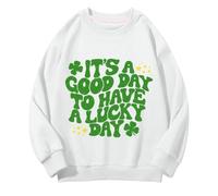 Generisch Girls and Boys Round Neck Sweatshirts Spring and Autumn St Day Middle and Large Children's Sweatshirts Retro Personality 2D Printing Children's Casual Sweatshirt Pullover Mädchen mit Namen