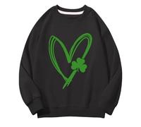Generisch Girls and Boys Round Neck Sweatshirts Spring and Autumn St Day Middle and Large Children's Sweatshirts Retro Personality 2D Printing Children's Casual Sweatshirt Baby Pullover Mädchen 68