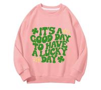 Generisch Girls and Boys Round Neck Sweatshirts Spring and Autumn St Day Middle and Large Children's Sweatshirts Retro Personality 2D Printing Children's Casual Sweatshirt Pullover Mädchen mit Namen