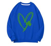 Generisch Girls and Boys Round Neck Sweatshirts Spring and Autumn St Day Middle and Large Children's Sweatshirts Retro Personality 2D Printing Children's Casual Sweatshirt Baby Pullover Mädchen 68
