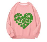 Generisch Girls and Boys Round Neck Sweatshirts Spring and Autumn St Day Middle and Large Children's Sweatshirts Retro Personality 2D Printing Children's Casual Sweatshirt Pullover Größe 92 Mädchen