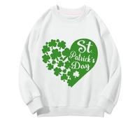 Generisch Girls and Boys Round Neck Sweatshirts Spring and Autumn St Day Middle and Large Children's Sweatshirts Retro Personality 2D Printing Children's Casual Sweatshirt Pullover Größe 92 Mädchen