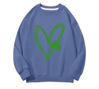 Generisch Girls and Boys Round Neck Sweatshirts Spring and Autumn St Day Middle and Large Children's Sweatshirts Retro Personality 2D Printing Children's Casual Sweatshirt Baby Pullover Mädchen 68