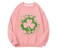 Generisch Girls and Boys Round Neck Sweatshirts Spring and Autumn St Day Middle and Large Children's Sweatshirts Retro Personality 2D Printing Children's Casual Sweatshirt Grueso Suéter Niñas, Rosa