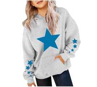 Generisch Girls and Cute for Oversized Long Sleeve Sweatshirt Gradient Teen Girls Pullover Tops Hoodie Bad Girl, gris, 6-7 años