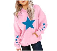 Generisch Girls and Cute for Oversized Long Sleeve Sweatshirt Gradient Teen Girls Pullover Tops Hoodie Bad Girl, Rosa., 11-13 años