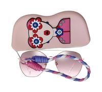 Generisch Glasses Case for Women, Girl Eyeglasses Holder Bag 6.7inch, Sunglasses Organizer Storage Bag, Zipper Pouch Silicone with Wrist Strap, Eyeglasses Organization, Fits All Glass Types