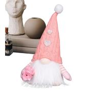 Generisch Gnomes Éclairés Saint-Valentin - Lumineuse de Vacances | Ornement Mignon Décoration dee Table Pour Saints-Valentins Maison Bureau, Cadeau Romantique Pours Elle Lui, Figurine Peluche à Cœur