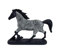 Generisch Golden Wealth Horse Figurine - Resin Horse Art Sculpture, Elegant Home Decoration, Desk Table Ornament for Birthday Christmas New Year Wedding, Prosperity Collectible Figurine
