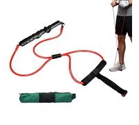 Generisch Golf Rope Swing Trainer Golf Swing Training Aid- Improve Swinsg Speed, Portable Elastic Practice Aid | Swings Cord Pull Trainer for Indoor Home Gym Outdoor Backyard Coursess