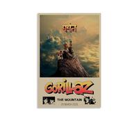 Generisch Gor-illaz The Mou-ntain Álbum Para Habitaciones, Arte Estético de Pared Lienzo Decoración de Dormitorio Póster 30 x 45 cm
