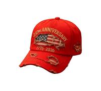 Generisch Gorra de bandera de Estados Unidos | Conmemorativa 1776-2026 - Gorra de béisbol de veteranos - Para mujeres hombres Patriotas Deportes al aire libre 4 de julio Día de la Independencia Día de