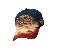 Generisch Gorra de bandera de Estados Unidos | Conmemorativa 1776-2026 - Gorra de béisbol de veteranos - Para mujeres hombres Patriotas Deportes al aire libre 4 de julio Día de la Independencia Día de