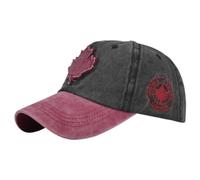 Generisch Gorra de béisbol Canadá Día Canadá, bandera de hoja de arce bordada, gorra ajustable, Rosa intenso., talla única