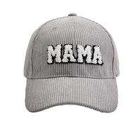 Generisch Gorra de béisbol clásica unisex de algodón de bajo perfil, con bordado y letras para escribir letras suaves y sin construir, tamaño ajustable, gris, Talla única