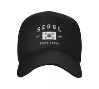 Generisch Gorra de béisbol clásica Unisex de Corea del Sur, Gorra Ajustable de Padre con Orgullo patriótico para Adultos, Gorra de papá Ajustable para Mujeres para Hombres