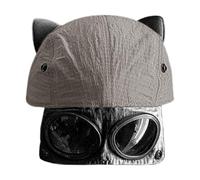 Generisch Gorra de béisbol para hombre | Gorra con orejas de gato y gafas de sol - Sombrero de protección solar, para hombres, jardineros, golfistas, viajeros, pescadores, camping, pesca, senderismo
