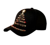 Generisch Gorra de béisbol para mujer, diseño de árbol de Navidad