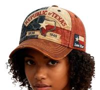 Generisch Gorra de béisbol Texas, ajustable, retro, diseño vintage - Bordado Texas Conmemorativo Gorra - para mujer, hombre, patriotas, fanáticos, turistas, uso diario, eventos deportivos al aire