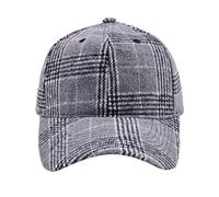 Generisch Gorra de béisbol unisex clásica de bajo perfil de algodón, a cuadros, suave, sin construir, tamaño ajustable, gorra para mujer, color rojo, b, Talla única