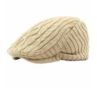 Generisch Gorra de béisbol unisex con forro polar ajustable estilo británico retro boina de lana para adultos, gorro de punto de invierno, gorra de béisbol, talla única, KH1, Talla única