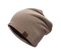 Generisch Gorra de mujer azul gorra de punto más todo el montón cálido sombrero de terciopelo frío gorra de béisbol Plus productos hombres gorra, caqui, Talla única