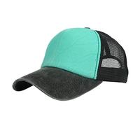 Generisch Gorra negra para hombre, talla para entrenamiento y actividades al aire libre en cualquier época del año, gorra Paris, verde menta, Talla única