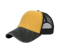 Generisch Gorra negra para hombre, talla para entrenamiento y actividades al aire libre en cualquier época del año, gorra Paris, amarillo, Talla única