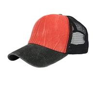 Generisch Gorra negra para hombre, talla para entrenamiento y actividades al aire libre en cualquier época del año, gorra Paris, naranja, Talla única