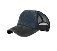 Generisch Gorra negra para hombre, talla para entrenamiento y actividades al aire libre en cualquier época del año, gorra Paris, marine, Talla única